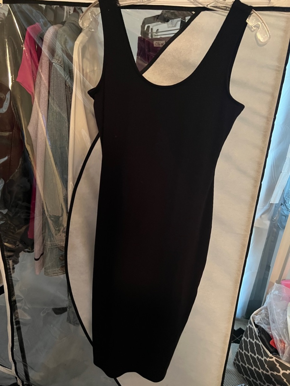 Bar III fitted Black Bodycon Dress